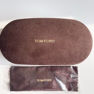 NEW Tom Ford Medium Dark Brown Sunglass Case